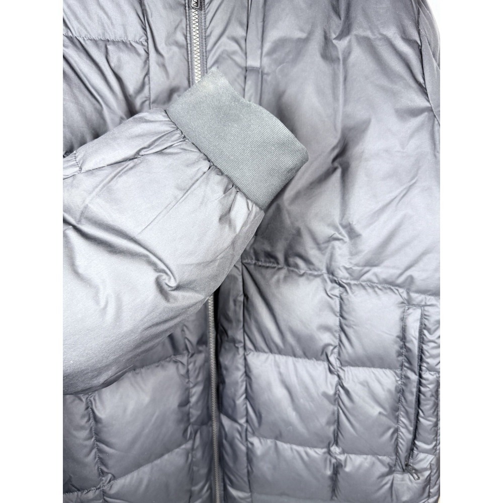 Lululemon About Face Bomber Jacket Men Reversible Down Puffer Black XL Palm deco - Picture 13 of 13